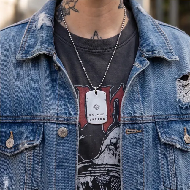 A hand-stamped piece shared from the Hammer & Heart workshop