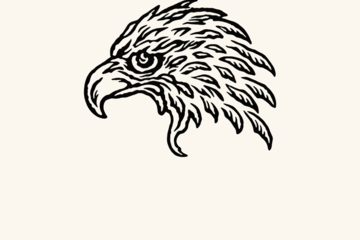 Eagle Head hand-stamp reference artwork
