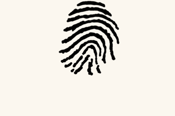 Fingerprint hand-stamp reference artwork