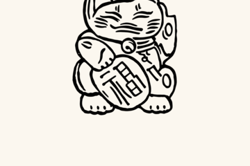 Japanese Mew Mew hand-stamp reference artwork