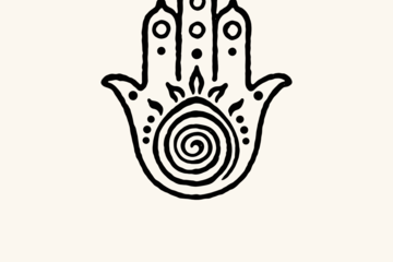 Mystic Hand hand-stamp reference artwork